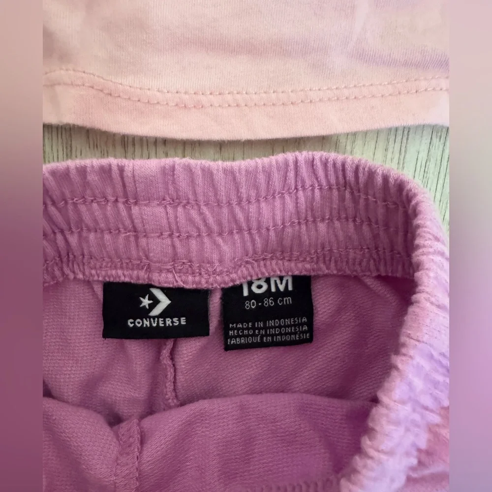 Converse Pink and purple Toddler Outfit